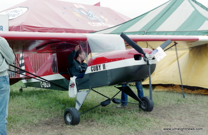 Cuby ultralight aircraft, Cuby single place ultralite aircraft, Aces High Cuby II, Ultralight News newsmagazine.