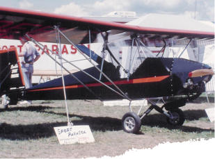 Loehle Sport Parasol ultralight aircraft - available in kit form.