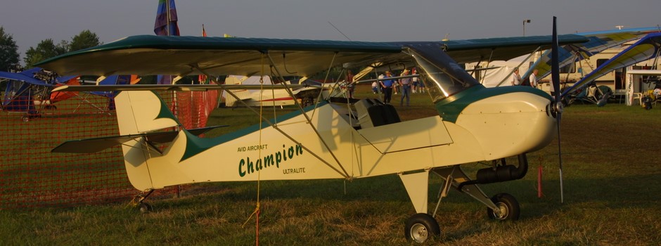 Avid Champion Single Seat Ultralight Aircraft